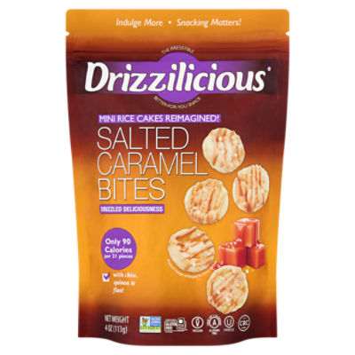 Drizzilicious Salted Caramel Rice Cake Bites, 4 oz - ShopRite
