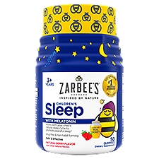 Zarbee's Naturals Children's Sleep with Melatonin Ages 3+, Dietary Supplement, 50 Each