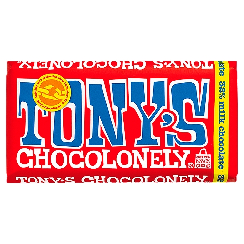 Tony's Chocolonely 32% Milk Chocolate Bar, 6.35 oz