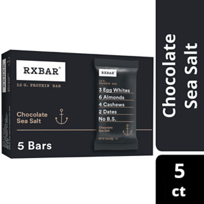 RXBAR Chocolate Sea Salt Protein Bars, 9.15 oz, 5 Count