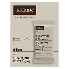 Rxbar Coconut Chocolate Protein Bar, 1.83 oz, 5 count