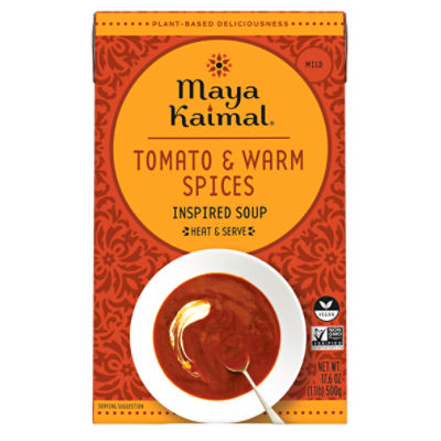 Maya Kaimal Mild Tomato & Warm Spices Inspired Soup, 17.6 oz