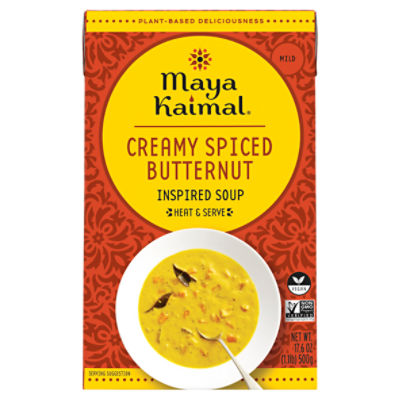 Maya Kaimal Mild Creamy Spiced Butternut Inspired Soup, 17.6 oz