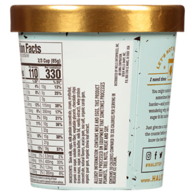 Halo top nutrition 2025 label