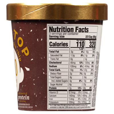 Halo Top Chocolate Mocha Chip Light Ice Cream, 1 pint - Fairway