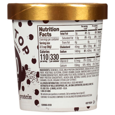 Halo top ice 2025 cream nutritional information