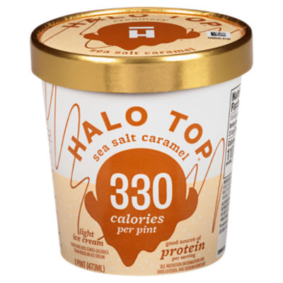 Halo Top Sea Salt Caramel Light Ice Cream, 1 pint
