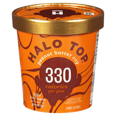 Halo Тор Peanut Butter Cup Light Ice Cream, 1 pint Gourmet