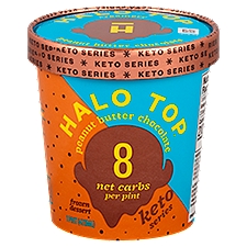 Halo Top Peanut Butter Chocolate, Frozen Dessert, 1 Pint