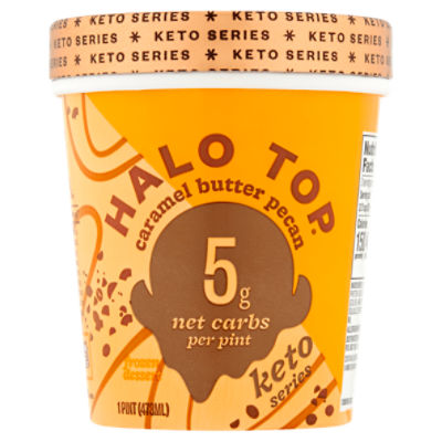 Halo Top Caramel Butter Pecan Frozen Dessert, 1 pint, 1 Each