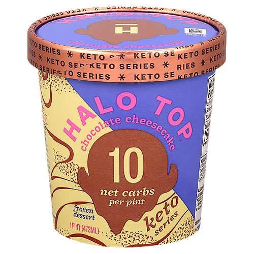 Halo Top Creamery Chocolate Cheesecake Frozen Dessert, 1 pint
Let's Not Rush This®
I need time to soften up™
We know you're ready for a delicious frozen treat with just 10g net carbs and 5g sugar per pint — we are, too! All we ask is that you don't rush this too quickly. It's best to leave us out for a few minutes to soften up for a more creamy experience.
Sound good?