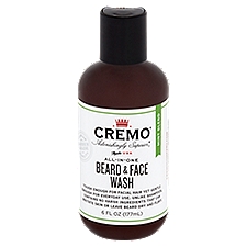 Cremo Astonishingly Superior Mint Blend All-in-One Beard & Face Wash, 6 fl oz