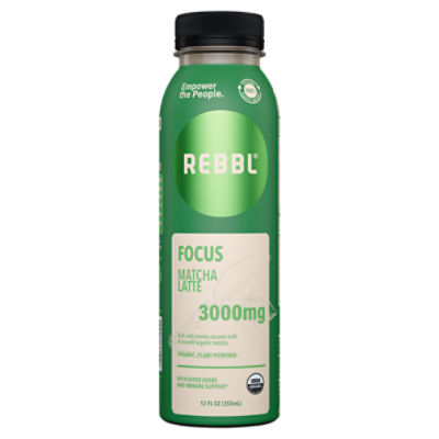 REBBL Focus Matcha Latte Drink, 12 fl oz