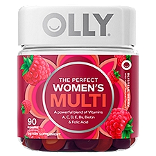 Olly The Perfect Women's Multi Blissful Berry Dietary Supplement, 90 count, 90 Each