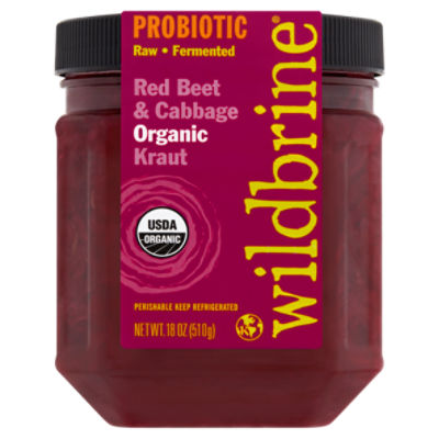 Wildbrine Probiotic Red Beet & Cabbage Organic Kraut, 18 oz