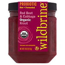 Wildbrine Probiotic Red Beet & Cabbage Organic Kraut, 18 oz, 18 Ounce