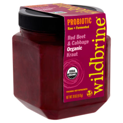 Wildbrine Probiotic Red Beet & Cabbage Organic Kraut, 18 oz