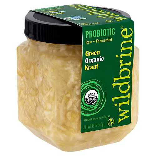 Wildbrine Probiotic Organic Green Kraut, 18 oz
Fermentation is Wild® 