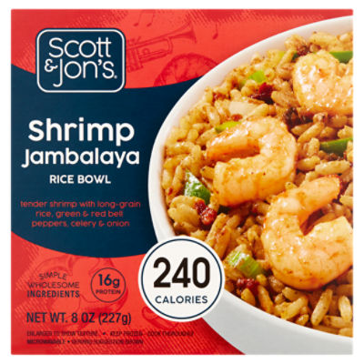 Scott & Jon's Shrimp Jambalaya Rice Bowl, 8 oz