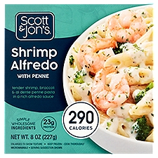 Scott & Jon's Shrimp Alfredo with Penne, 8 oz, 8 Ounce