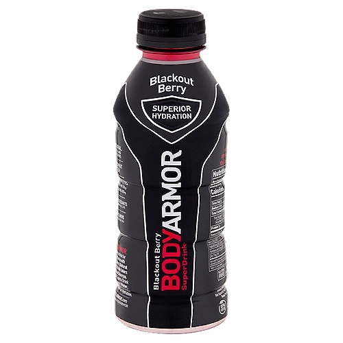 BodyArmor SuperDrink Blackout Berry Sports Drink, 16 fl oz
Electrolytes:
Potassium: 700mg
Total Blend: 820mg