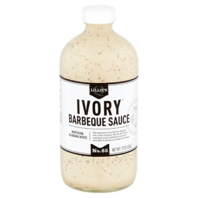 LILLIE'S Q No. 65 Northern Alabama White Ivory Barbeque Sauce, 17 oz