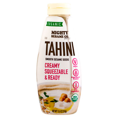 Mighty Sesame Co. Organic Creamy Squeezable & Ready Tahini, 10.9 oz