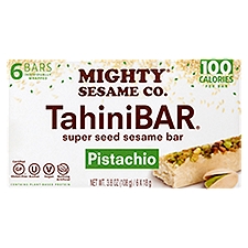 Mighty Sesame Co. TahiniBAR Pistachio Super Seed Sesame Bar, 6 count, 3.8 oz