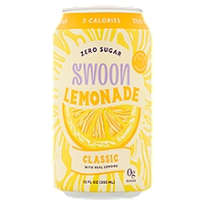 Swoon Zero Sugar Classic, Lemonade, 12 Fluid ounce