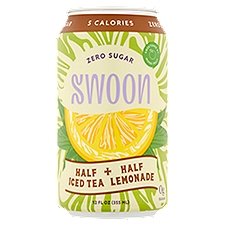 Swoon Zero Sugar Half Iced Tea + Half Lemonade, 12 fl oz