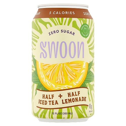 Swoon Zero Sugar Half Iced Tea + Half Lemonade, 12 fl oz