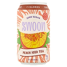 Swoon Zero Sugar Peach, Iced Tea, 12 Fluid ounce