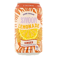 Swoon Zero Sugar Ginger Lemonade, 12 fl oz