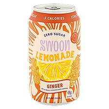 Swoon Zero Sugar Ginger, Lemonade, 12 Fluid ounce