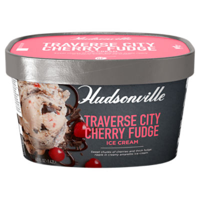 Hudsonville Traverse City Cherry Fudge, Ice Cream