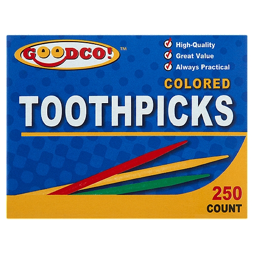 GoodCo! Colored Toothpicks, 250 count
