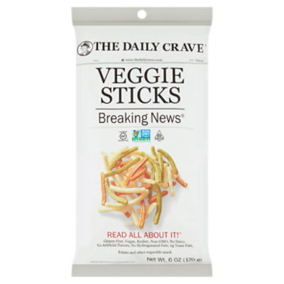 The Daily Crave Breaking News Veggies Sticks, 6 oz