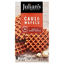 Julian's Recipe Cauli-Wafels Maple Brown Butter, Cauliflower Wafels, 8 Ounce