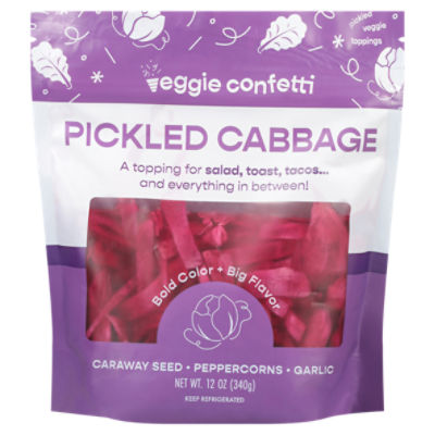 Veggie Confetti Pickled Cabbage, 12 oz