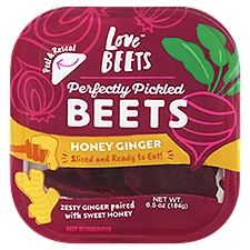 Love Beets Honey Ginger Perfectly Pickled Beets, 6.5 oz