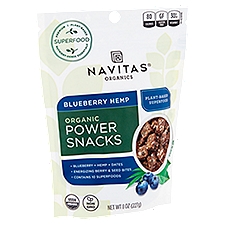 Navitas Organics Blueberry Hemp Organic Power Snacks, 8 oz