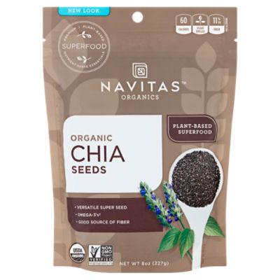 Navitas Organics Organic Chia Seeds, 8 oz ShopRite