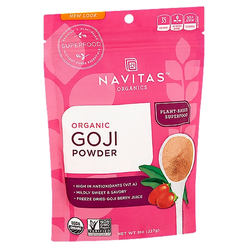 Navitas Freeze Dried Goji Powder, 8 oz
