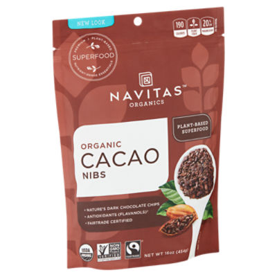 Navitas Organics Organic Cacao Nibs, 16 oz