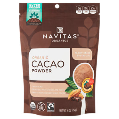 Navitas Organics Cacao Powder, 16 oz