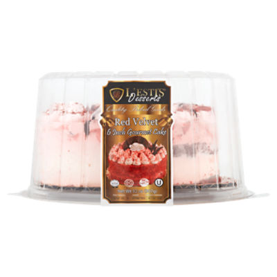 L'esti's Desserts Red Velvet 6 Inch Gourmet Cake, 32 oz