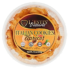 L'esti's Desserts Apricot Italian Cookies, 12 oz