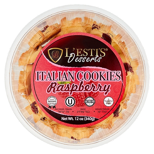 L'esti's Desserts Raspberry Italian Cookies, 12 oz