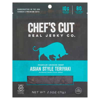 Chef's Cut Asian Style Teriyaki Premium Smoked Beef, 2.5 oz