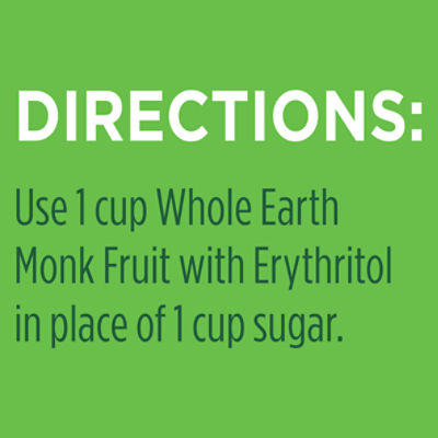 Whole Earth Monk Fruit with Erythritol Plant-based Sugar Alternative -  Whole Earth Sweetener